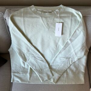 VINCE Essential Relaxed Fit Cotton Pullover Size 1X Color Light Green